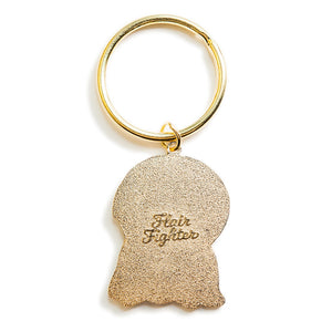 Comfy Blanket Golden Retriever Enamel Keychain  Flair Fighter