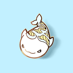 White Whale Enamel Pin Brooches & Lapel Pins Flair Fighter