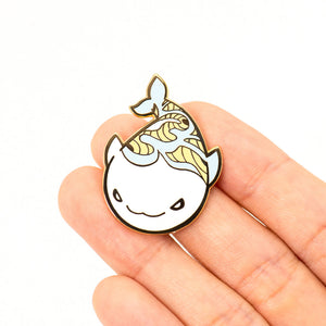 White Whale Enamel Pin Brooches & Lapel Pins Flair Fighter