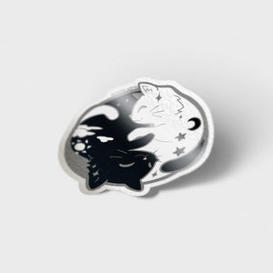 Day & Night Cats Vinyl Sticker Decorative Stickers Flair Fighter