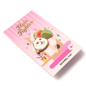 I Love Mochi Cat Enamel Pin Brooches & Lapel Pins Flair Fighter