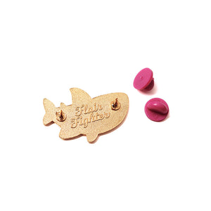 Dun Dun Dun Scary Shark Enamel Pin Brooches & Lapel Pins Flair Fighter