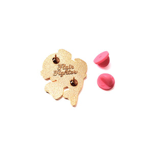 Let's Get Hammered Hammerhead Shark Enamel Pin (Pink Variant) Brooches & Lapel Pins Flair Fighter