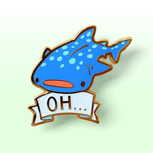 Oh Whale Shark Enamel Pin Brooches & Lapel Pins Flair Fighter