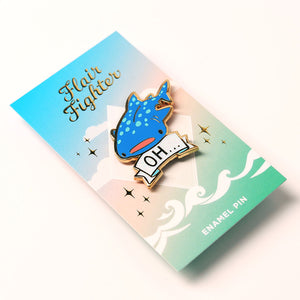 Oh Whale Shark Enamel Pin Brooches & Lapel Pins Flair Fighter