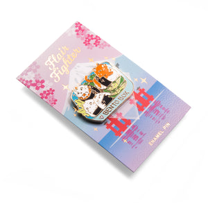 Bento Box Cats Enamel Pin Brooches & Lapel Pins Flair Fighter