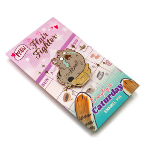 Emotionally Fragile (Maine Coon Cat) Enamel Pin Brooches & Lapel Pins Flair Fighter