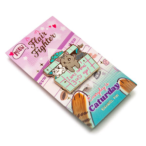 I Was Normal 3 Cats Ago (Domestic Shorthair Cat) Enamel Pin Brooches & Lapel Pins Flair Fighter