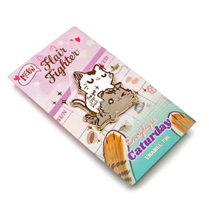 I've Got Your Back (Munchkin Cats) Enamel Pin Brooches & Lapel Pins Flair Fighter