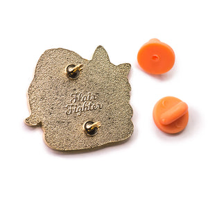 No Meowr Social Energy (Tortoiseshell Cat) Enamel Pin Brooches & Lapel Pins Flair Fighter