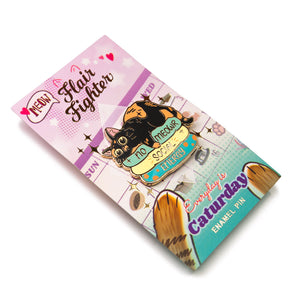 No Meowr Social Energy (Tortoiseshell Cat) Enamel Pin Brooches & Lapel Pins Flair Fighter
