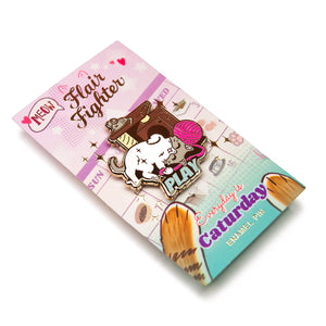 PLAY (Ragdoll Cat) Enamel Pin Brooches & Lapel Pins Flair Fighter