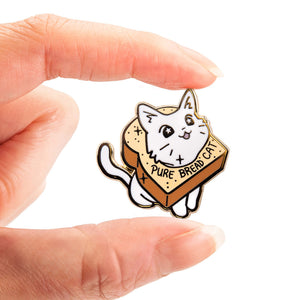 Pure Bread Cat (Munchkin Cat) Enamel Pin Brooches & Lapel Pins Flair Fighter