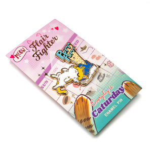 Purr Purr Rub Rub Ver. A Version LEFT LEG (American Shorthair Cat) Enamel Pin Brooches & Lapel Pins Flair Fighter