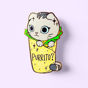 Purrito Cat Burrito Enamel Pin Brooches & Lapel Pins Flair Fighter