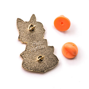 Sorry I'm Busy Introverting (Calico Cat) Enamel Pin Brooches & Lapel Pins Flair Fighter