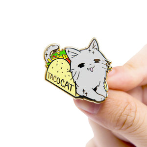 Taco Cat Enamel Pin Brooches & Lapel Pins Flair Fighter