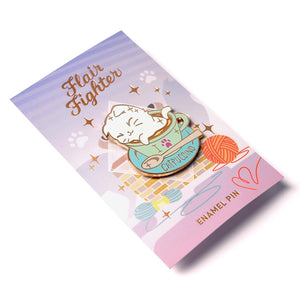 I Love Catpuccino Coffee Cat Enamel Pin Brooches & Lapel Pins Flair Fighter