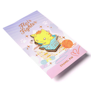 If It Fits I Sits Cat Enamel Pin Brooches & Lapel Pins Flair Fighter