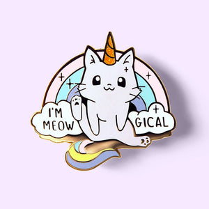 Meowgical Caticorn Unicorn Cat Enamel Pin Brooches & Lapel Pins Flair Fighter