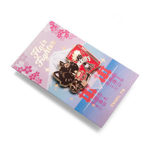 Pockitty Cat Enamel Pin Brooches & Lapel Pins Flair Fighter