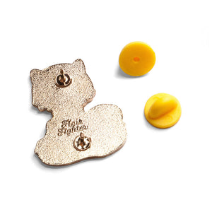 Sorry I'm Awkward Cat Enamel Pin Brooches & Lapel Pins Flair Fighter