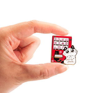 Vending Machine Cat Enamel Pin Brooches & Lapel Pins Flair Fighter