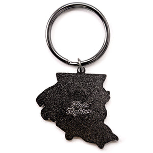 Nocturnal (Nebelung Cat) Keychain  Flair Fighter