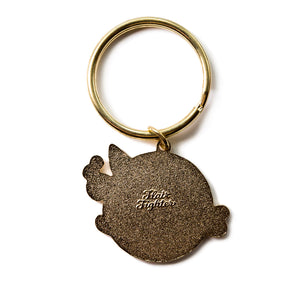 Sleepy Whale Enamel Keychain  Flair Fighter