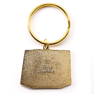 All Boxed In (Turkish Angora Cat) Keychain  Flair Fighter