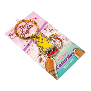 Beat It (Abyssinian Cat) Keychain  Flair Fighter