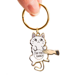 Do You Dare (Khao Manee Cat) Keychain  Flair Fighter