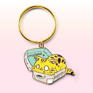 Emotional Baggage (Bengal Cat) Keychain  Flair Fighter