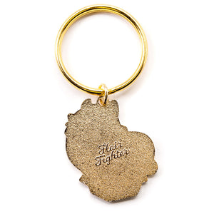 Emotionally Fragile (Maine Coon Cat) Keychain  Flair Fighter