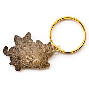 I Knead You (Turkish Van & European Shorthair Cat) Keychain  Flair Fighter