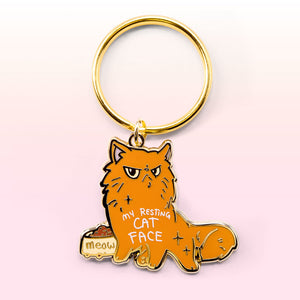 My Resting Cat Face (Persian Cat) Keychain  Flair Fighter
