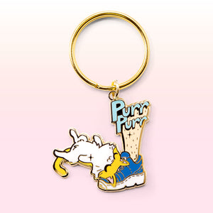 Purr Purr Rub Rub Ver. A Version LEFT LEG (American Shorthair Cat) Keychain  Flair Fighter