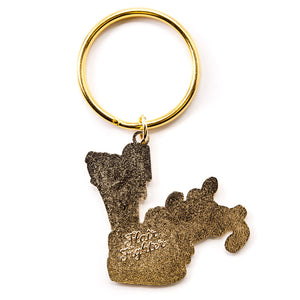 Purr Purr Rub Rub Ver. A Version LEFT LEG (American Shorthair Cat) Keychain  Flair Fighter