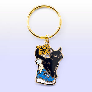 Purr Purr Rub Rub Ver. A Version RIGHT LEG (American Shorthair Cat) Keychain  Flair Fighter