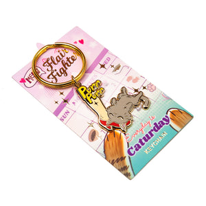 Purr Purr Rub Rub Ver. B Version RIGHT LEG (Russian Blue) Keychain  Flair Fighter