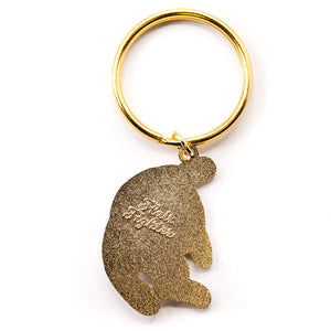 Stay Weird (White Burmilla Cat) Keychain  Flair Fighter