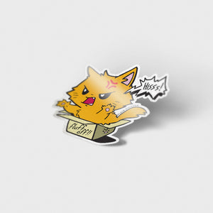 Fluff Off (Turkish Angora Cat) Vinyl Sticker Decorative Stickers Flair Fighter