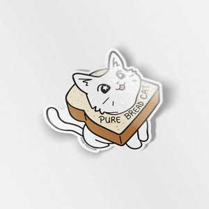 Pure Bread Cat (Munchkin Cat) Vinyl Sticker Decorative Stickers Flair Fighter