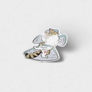 Snow Much Fun (Norwegian Forest Cat) Vinyl Sticker Decorative Stickers Flair Fighter