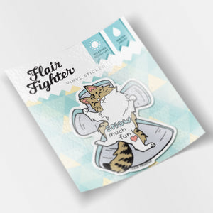Snow Much Fun (Norwegian Forest Cat) Vinyl Sticker Decorative Stickers Flair Fighter