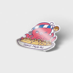 Tako-Nya-Ki Kitties Vinyl Sticker Decorative Stickers Flair Fighter
