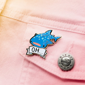 Oh Whale Shark Enamel Pin Brooches & Lapel Pins Flair Fighter