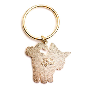 Cat Fart Enamel Keychain  Flair Fighter
