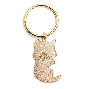 I'm Not Kitten Around Cat Enamel Keychain  Flair Fighter