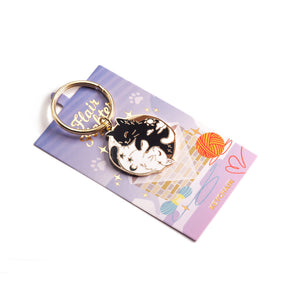 Day & Night Cats Enamel Keychain  Flair Fighter